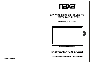 Handleiding Naxa NTD-1955 LED televisie