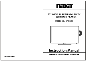 Handleiding Naxa NTD-2256 LED televisie