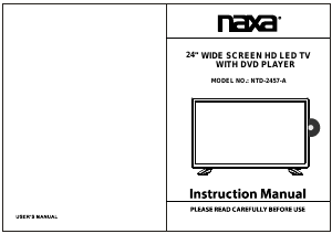 Handleiding Naxa NTD-2457A LED televisie