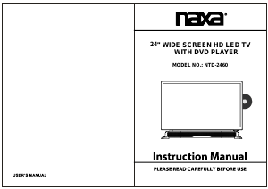 Handleiding Naxa NTD-2460 LED televisie