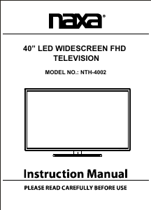 Handleiding Naxa NTH-4002 LED televisie