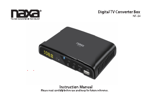 Bruksanvisning Naxa NT-54 Digitalmottagare
