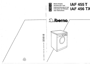 Handleiding Iberna LB IAF 456 TX Wasmachine