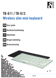 Bruksanvisning Deltaco TB-611 Tastatur