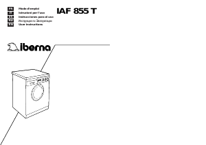 Handleiding Iberna LB IAF 855 T Wasmachine
