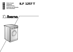 Käyttöohje Iberna LB ILF 1257 T Pesukone