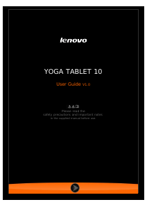 Bruksanvisning Lenovo Yoga 10 Tablet