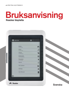 Bruksanvisning Spectra Electronics Readee Läsplatta