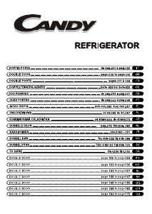 Посібник Candy CFD 2464 E Холодильник із морозильною камерою