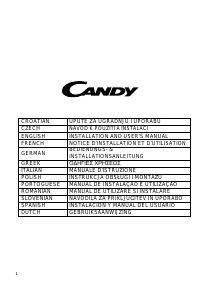 Manuál Candy CMB650/1X Odsavač par