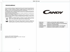 Mode d’emploi Candy CMBI970LX Hotte aspirante