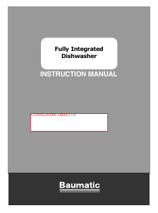 Manual Baumatic BDI 1L633B-80 Dishwasher