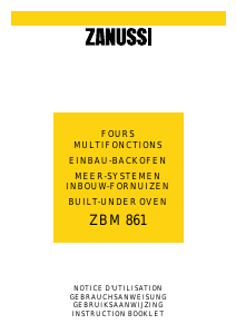 Handleiding Zanussi ZBM861 Oven