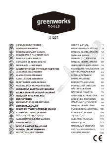 Brugsanvisning Greenworks G24LT30M Græstrimmer