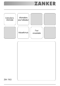 Mode d’emploi Zanker ZKH7415 Four