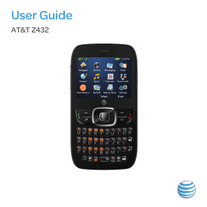 Manual ZTE Z432 (AT&T) Mobile Phone