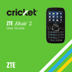 Handleiding ZTE Altair 2 (Cricket) Mobiele telefoon