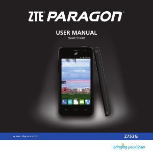 Manual ZTE Z743G Paragon Mobile Phone