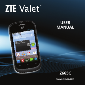 Manual ZTE Z665C Valet Mobile Phone