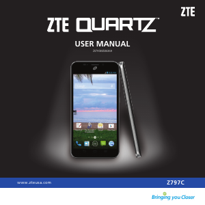 Handleiding ZTE Z797C Quartz Mobiele telefoon