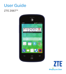 Handleiding ZTE Z667 Mobiele telefoon