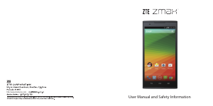 Handleiding ZTE Z790 ZMax Mobiele telefoon