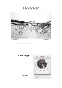 Mode d’emploi Brandt BWF814I Lave-linge