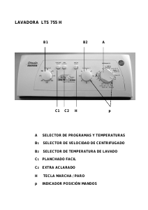 Manual de uso Otsein-Hoover LB LTS 755H Lavadora