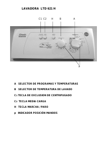 Manual de uso Otsein-Hoover LTD 621H Lavadora