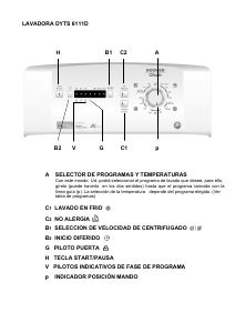 Manual de uso Otsein-Hoover DYTS 6111D-37 Lavadora