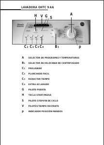 Manual de uso Otsein-Hoover LB OHTC9AA Lavadora