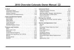 Handleiding Chevrolet Colorado (2010)