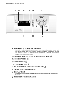 Manual de uso Otsein-Hoover DYTC 7712D-37 Lavadora