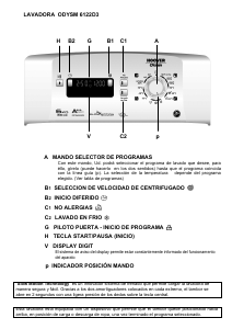 Manual de uso Otsein-Hoover ODYSM 6122D3-37 Lavadora