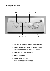 Manual de uso Otsein-Hoover LB 875 CSH Lavadora