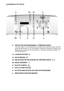 Manual de uso Otsein-Hoover DYTC 6611D-37 Lavadora