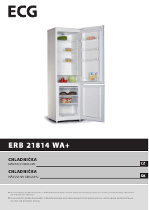 Manuál ECG ERB 21814 WA+ Lednice s mrazákem