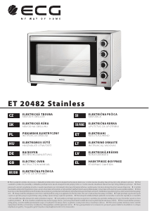 Manual ECG ET 20482 Stainless Oven