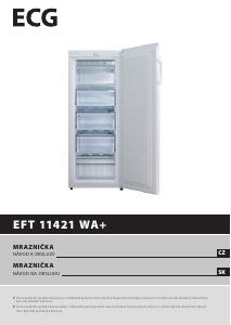 Manuál ECG EFT 11421 WA+ Mraznička