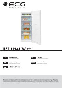 Bedienungsanleitung ECG EFT 11423 WA++ Gefrierschrank