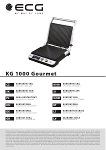 Használati útmutató ECG KG 1000 Gourmet Kontaktgrill