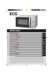 Priručnik ECG MTM 2003 W Mikrovalna pećnica