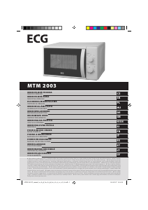 Bruksanvisning ECG MTM 2003 W Mikrovågsugn