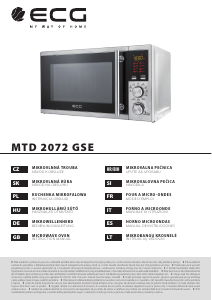 Priročnik ECG MTD 2072 GSE Mikrovalovna pečica