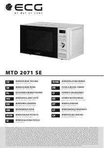 Priručnik ECG MTD 2071 SE Mikrovalna pećnica