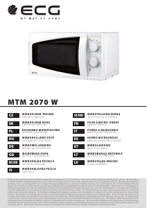 Manuál ECG MTM 2070 W Mikrovlnná trouba