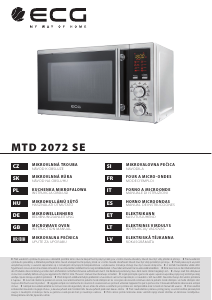 Priročnik ECG MTD 2072 SE Mikrovalovna pečica