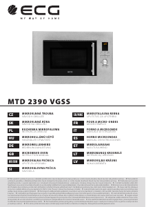 Návod ECG MTD 2390 VGSS Mikrovlnná rúra