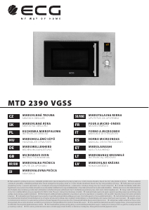 Használati útmutató ECG MTD 2390 VGSS Mikrohullámú sütő