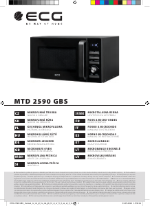 Priručnik ECG MTD 2590 GBS Mikrovalna pećnica